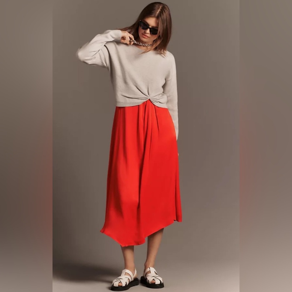 NEW Anthropologie Women The Gemini Twofer Sweater + Dress Set